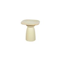 Tower Living Bijzettafel 'Barza' Mangohout, 45 x 45cm, kleur Off White
