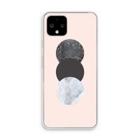 Marmeren cirkels: Pixel 4 Transparant Hoesje