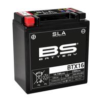 BS BATTERY Batterij gesloten onderhoudsvrij, Batterijen voor motor & scooter, BTX16 SLA