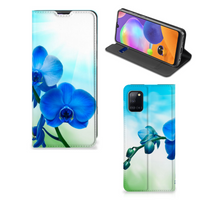 Samsung Galaxy A31 Smart Cover Orchidee Blauw - Cadeau voor je Moeder - thumbnail