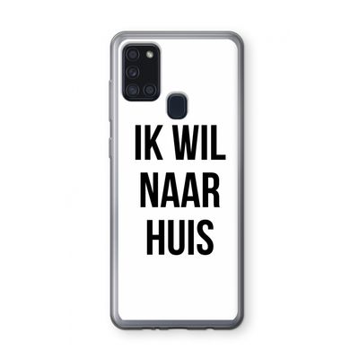 Ik wil naar huis: Samsung Galaxy A21s Transparant Hoesje