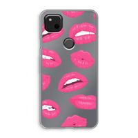 Bite my lip: Google Pixel 4a Transparant Hoesje