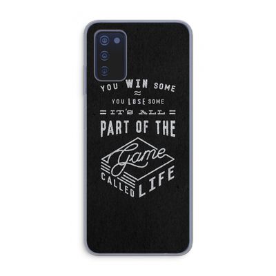 Life: Samsung Galaxy A03s Transparant Hoesje