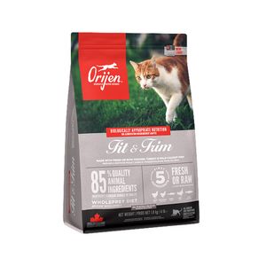 Orijen Fit & Trim droogvoer voor kat 1,8 kg Volwassen Kip, Vis, Turkije