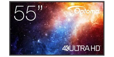 Optoma N3551K Digitale signage flatscreen 139,7 cm (55") LED Wifi 450 cd/m² 4K Ultra HD Zwart Android 11 24/7