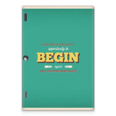 Lenovo Tab 10 | Tab 2 A10-30 Back cover met naam Quote Begin