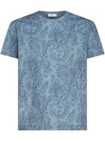 ETRO t-shirt en coton à imprimé cachemire - Bleu - thumbnail