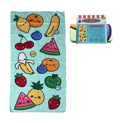Foodiemals Watermeloen & Zomerfruit Microvezel Strandhanddoek