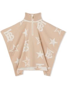 Burberry Kids cape TB Star en coton mélangé - Tons neutres