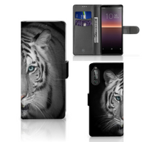 Sony Xperia 10 II Telefoonhoesje met Pasjes Tijger - thumbnail