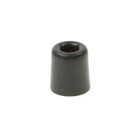 Deurbuffer / deurstopper van rubber - zwart - 50 x 30 mm - deurstop met schroef bevestiging - thumbnail