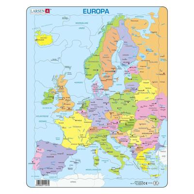 Selecta Larsen legpuzzel kaart europa, 37st.