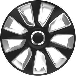 Wieldoppenset Stratos RC Black&Silver 16 inch WVS19026