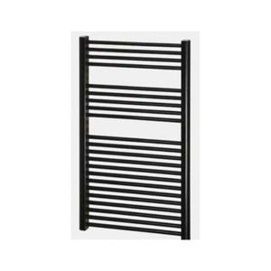 Designradiator BWS Nile Gobi 110x60cm Zwart Midden/zij-aansluiting