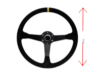 LTEC - 3 SPAAKS 380mm Suede, 65mm diep