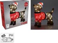 Kerstverlichting Hond Acryl 40 LED 35cm Kerstverlichting Hond Acryl 40 LED 35cm