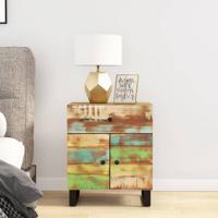 Nachtkastje 50x33x60 cm massief gerecycled hout en bewerkt hout