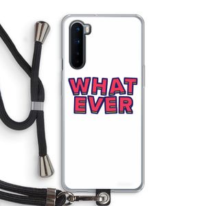 Whatever: OnePlus Nord Transparant Hoesje met koord