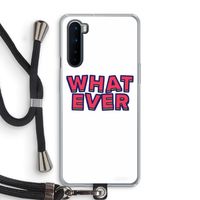 Whatever: OnePlus Nord Transparant Hoesje met koord