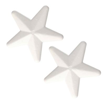 Piepschuim kerst ster - 2x - 20 cm - hobby knutselen - vormen - figuren