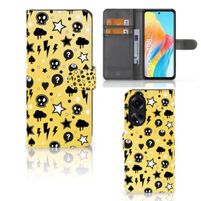 Telefoonhoesje met Naam OPPO A98 5G Punk Geel Telefoonhoesje met Naam OPPO A98 5G Punk Geel