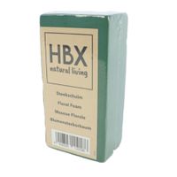 HBX Natural Living steekschuim/oase - groen - L20 x B10 x H7,5 cm - foam - rechthoekig - thumbnail