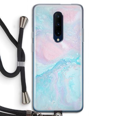 Fantasie pastel: OnePlus 7 Pro Transparant Hoesje met koord