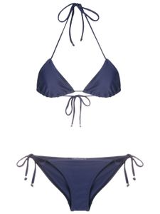 Amir Slama bikini à bonnets triangles - Bleu