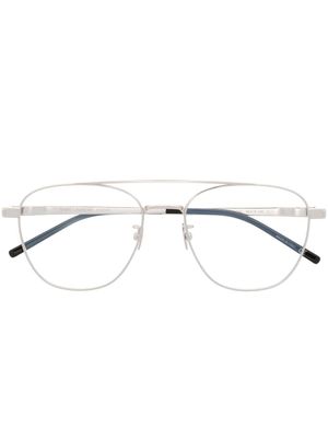 Saint Laurent Eyewear lunettes de vue SL530 à monture pilote - Gris