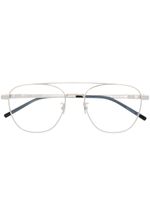 Saint Laurent Eyewear lunettes de vue SL530 à monture pilote - Gris