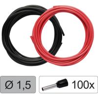Quadrios 25CW128 Enkele ader LiFY 1.5 mm² Rood, Zwart 1 set(s)