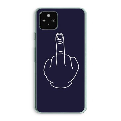 F**k U: Google Pixel 5a 5G Transparant Hoesje