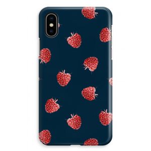 Framboosjes: iPhone XS Max Volledig Geprint Hoesje