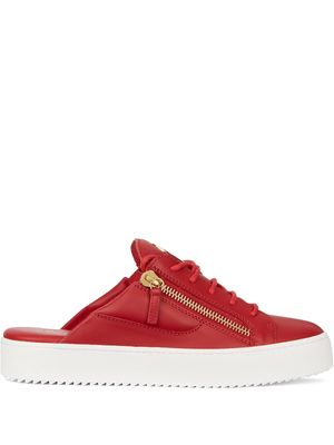 Giuseppe Zanotti baskets à lacets - Rouge