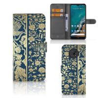 Nokia G50 Hoesje Beige Flowers