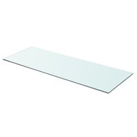 Wandschap transparant 80x30 cm glas