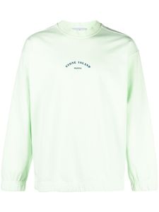 Stone Island sweat à logo imprimé - Vert