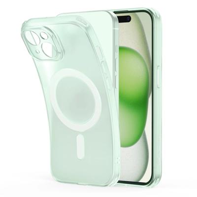 iPhone 15 Plus Zero Clear Case (HaloLock) - Frosted Green