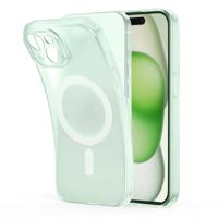 iPhone 15 Plus Zero Clear Case (HaloLock) - Frosted Green