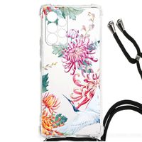 Samsung Galaxy A53 Case Anti-shock Bird Flowers - thumbnail