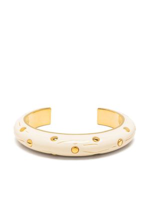 Aurelie Bidermann bracelet jonc à détails de clous - Or