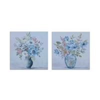 Schilderij DKD Home Decor Vaas (80 x 2,8 x 80 cm) (2 Stuks)