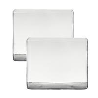 Hakbijl Glass accubak vaas - Set van 2x stuks - van glas - 25 x 18 x 20 cm - rechthoekig - terrarium Hakbijl Glass accubak vaas - Set van 2x stuks - van glas - 25 x 18 x 20 cm - rechthoekig - terrarium