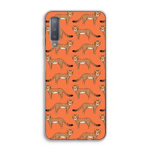 Cheetah: Samsung Galaxy A7 (2018) Transparant Hoesje