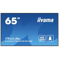 iiyama ProLite Digitale signage flatscreen 163,8 cm (64.5") LCD Wifi 500 cd/m² 4K Ultra HD Zwart Type processor Android 11 24/7 - thumbnail