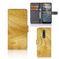 Nokia 2.4 | Book Style Case | Licht Hout