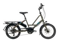 Tern elektrische compactfiets "quick haul p9" (#1) ebike quick haul p9 9sp brown/moss