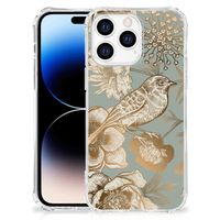 Case voor Apple iPhone 14 Pro Max Vintage Bird Flowers - thumbnail