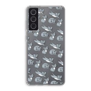 Poezen: Samsung Galaxy S21 FE Transparant Hoesje