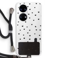 Kleine kattenkopjes: Huawei P50 Transparant Hoesje met koord